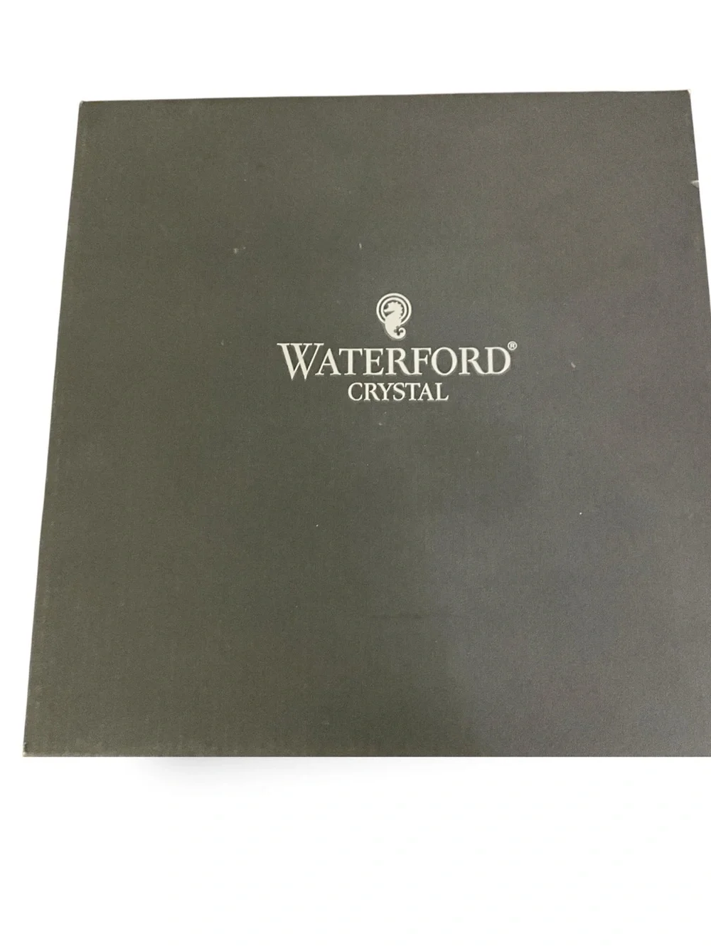 Waterford Lismore Crystal 8” Square Accent Plates Pair #117045 Ireland Box